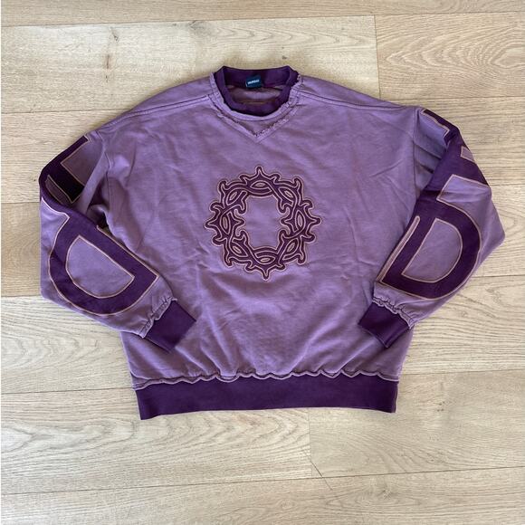 Drop Dead - Crew Neck Sweatshirt in Purple - Picture 1 of 4